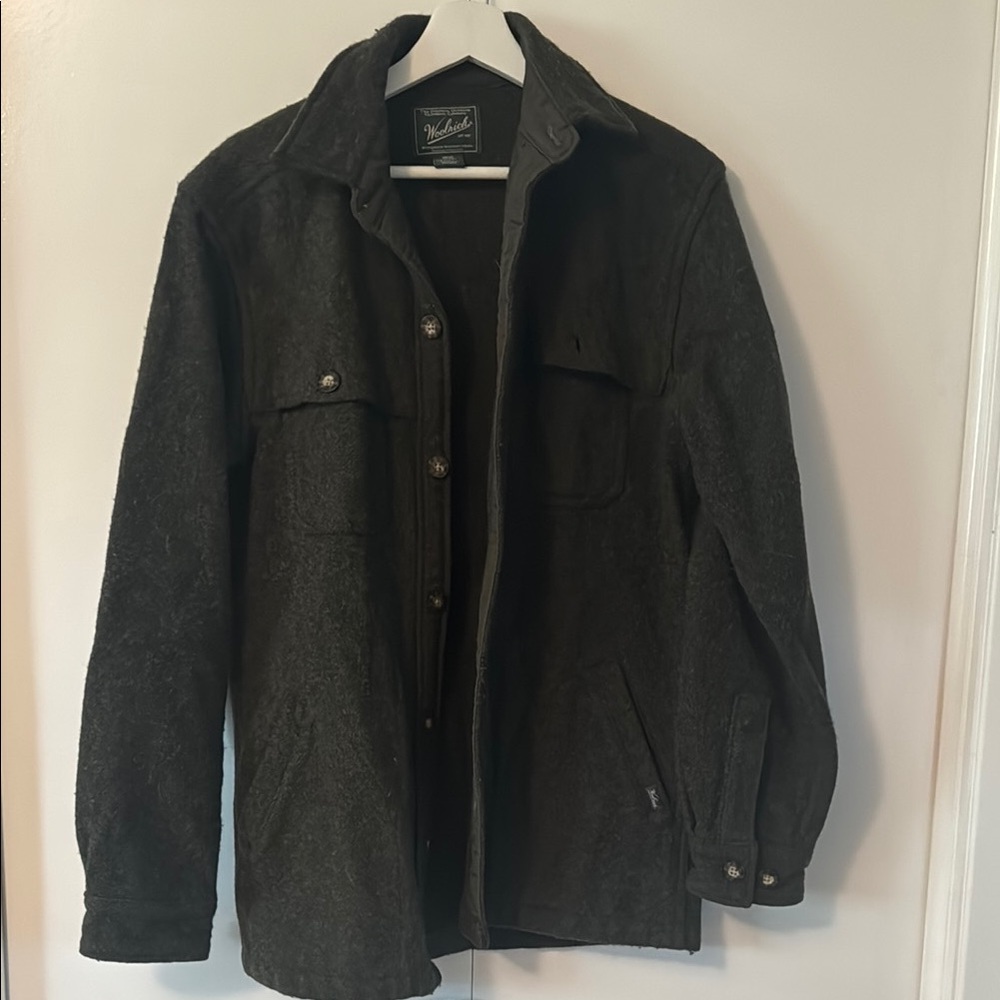 WOOLRICH Wool Stag Shirt Jac - Graphite